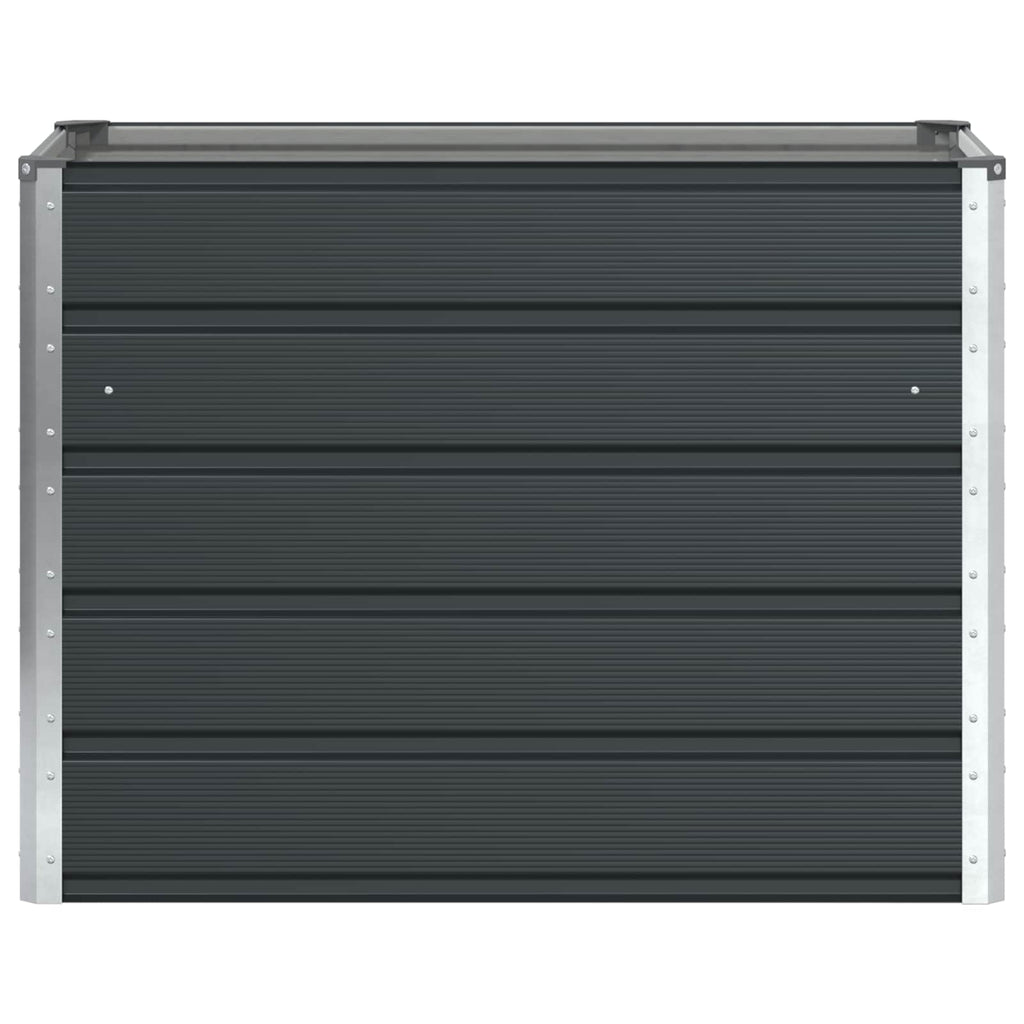 Jardinière XXL anthracite 480x50x45 cm en acier galvanisé