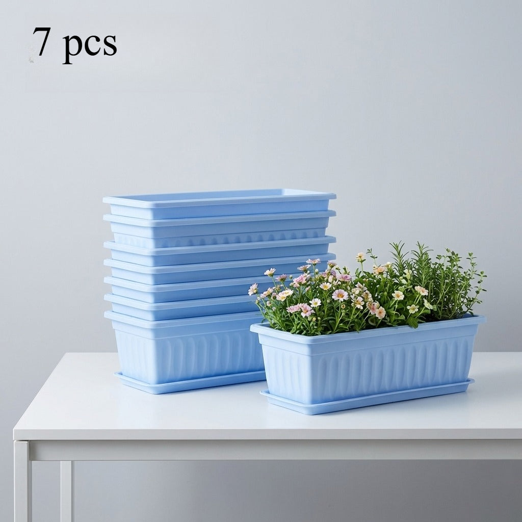 7 pièces bleues