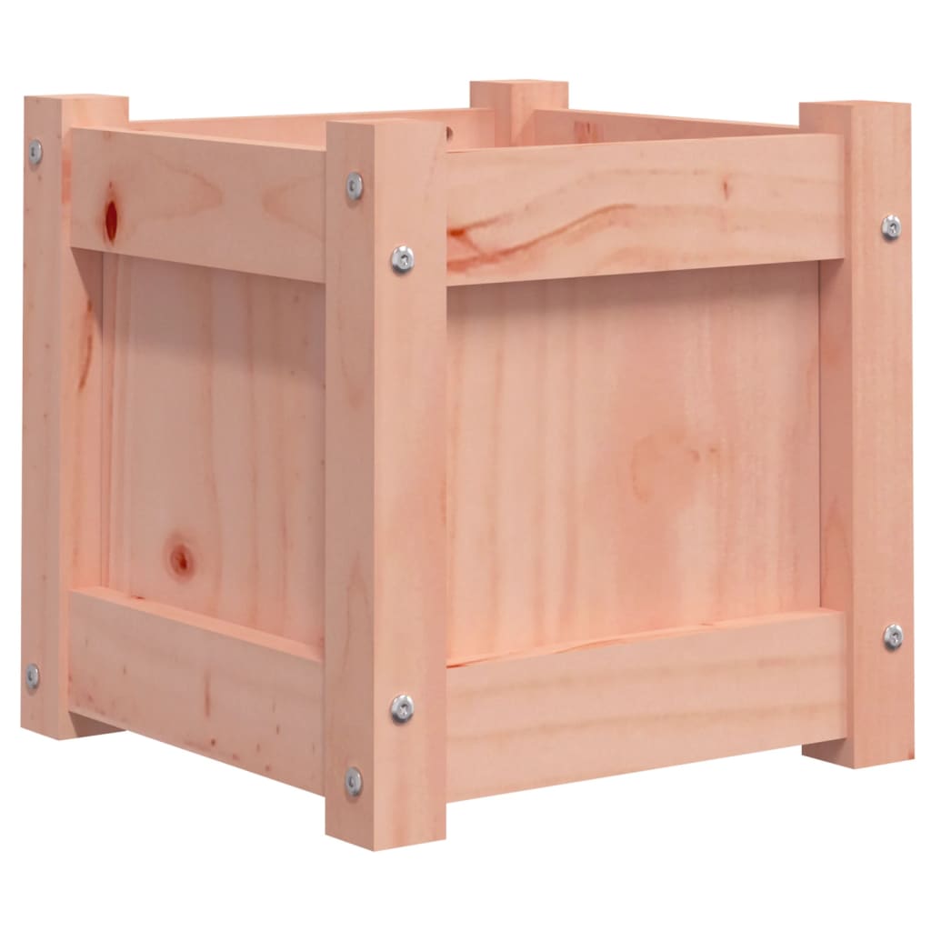 Jardinière carrée en bois 31 cm d'extérieur — Lot de 2 bacs