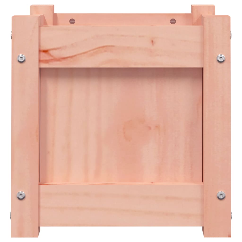 Jardinière carrée en bois 31 cm d'extérieur — Lot de 2 bacs