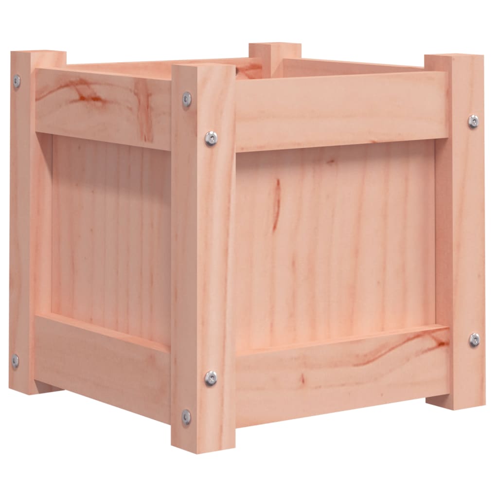 Jardinière carrée en bois 31 cm d'extérieur — Lot de 2 bacs