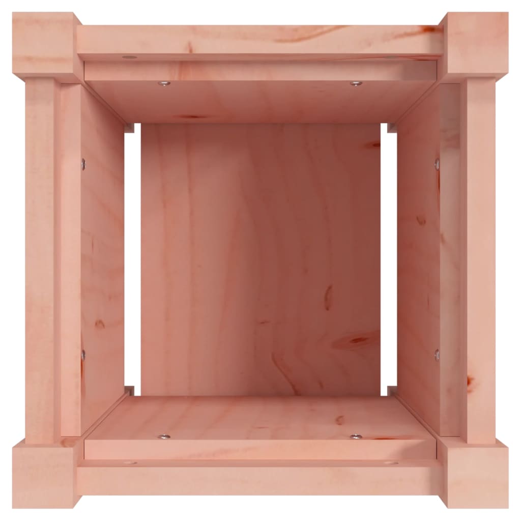 Jardinière carrée en bois 31 cm d'extérieur — Lot de 2 bacs