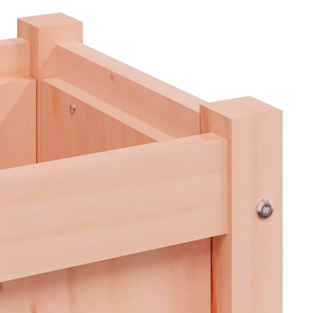 Jardinière carrée en bois 31 cm d'extérieur — Lot de 2 bacs