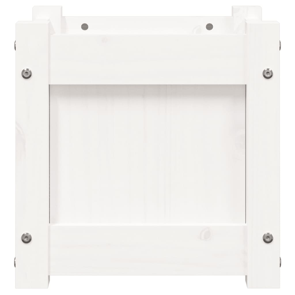 Jardinière carrée en bois 31 cm d'extérieur — Lot de 2 bacs