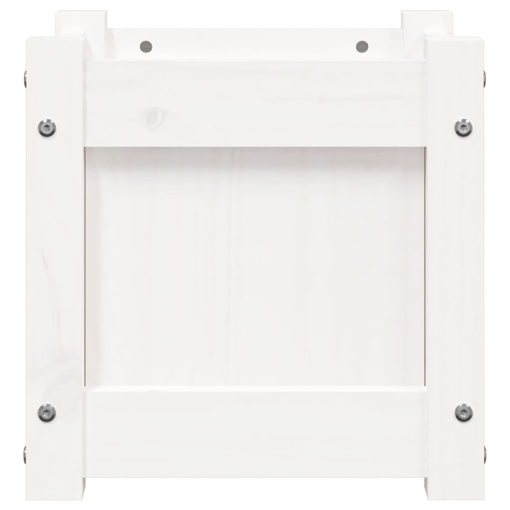 Jardinière carrée en bois 31 cm d'extérieur — Lot de 2 bacs