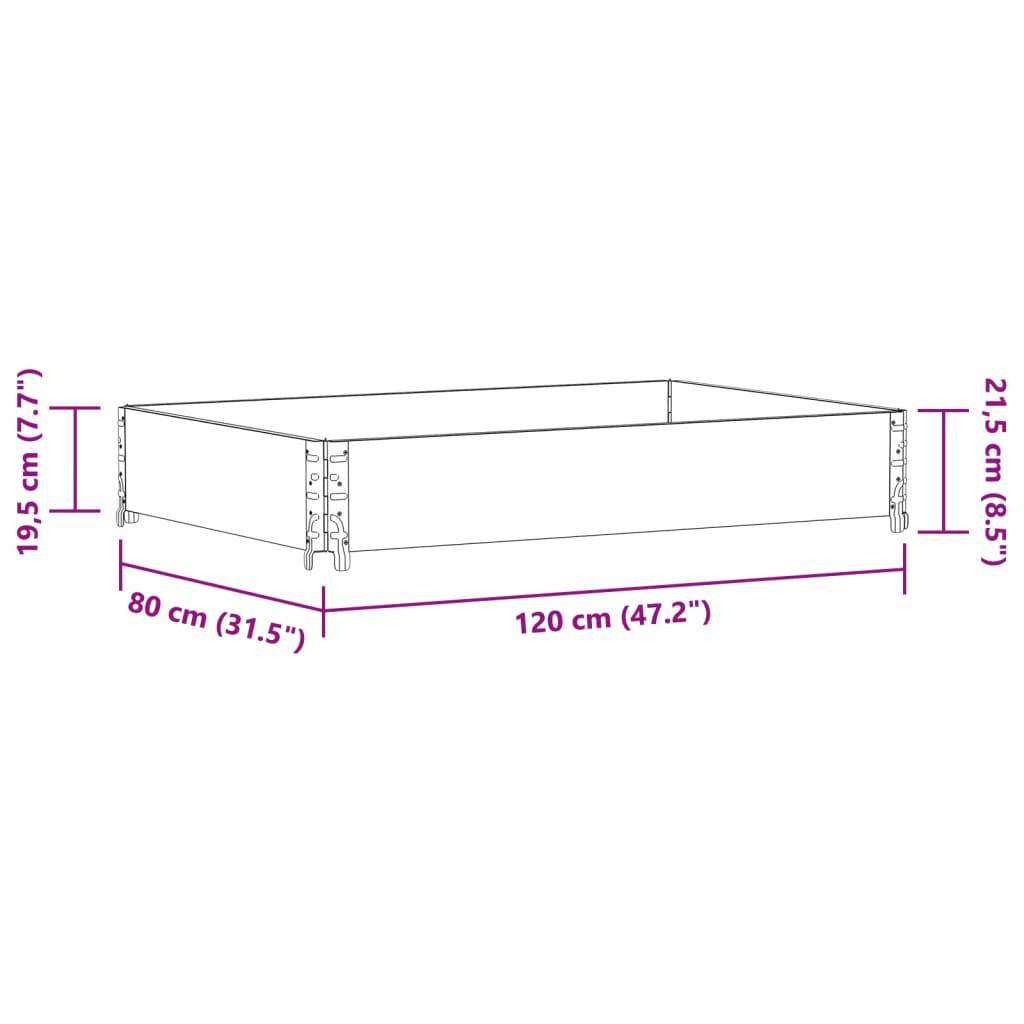Jardinière en bois surélevée pour potager, 4 coloris au choix