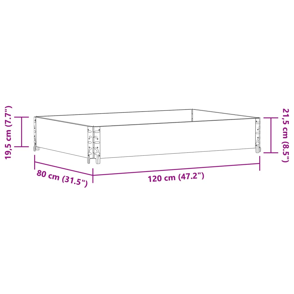 Jardinière en bois surélevée pour potager, 4 coloris au choix