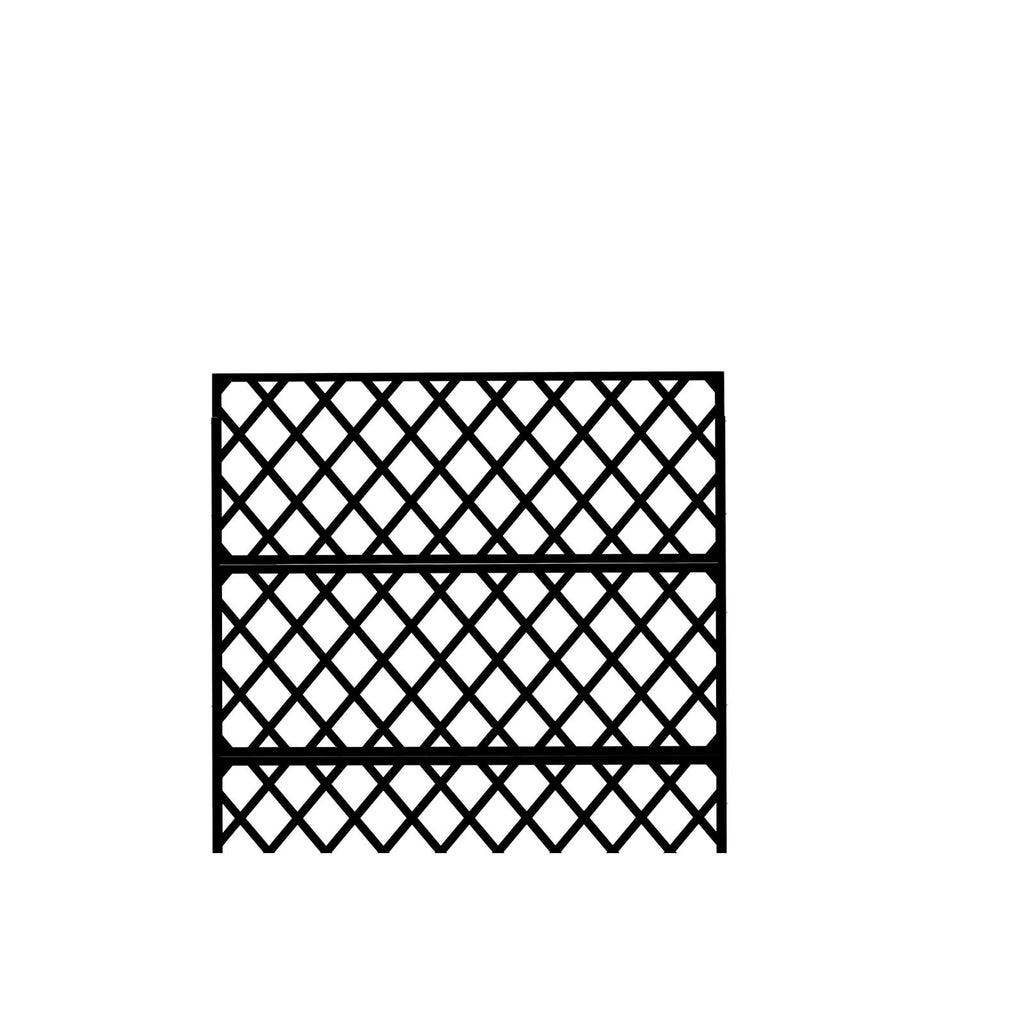 Jardinière brise-vue acier noir 89x40x180 cm à roulettes