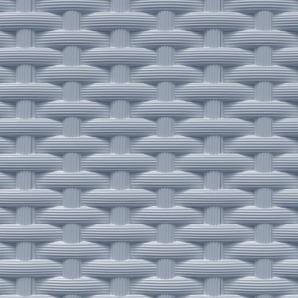 Jardinière carrée en plastique tressé 30x30x37 cm — lot de 2 ou 4