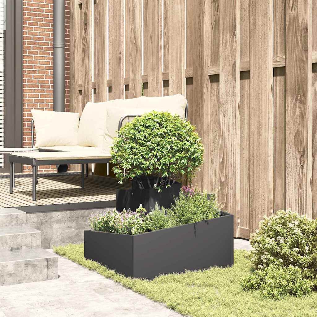 Jardinière étagée en métal 3 niveaux, 60 à 100 cm, 5 coloris