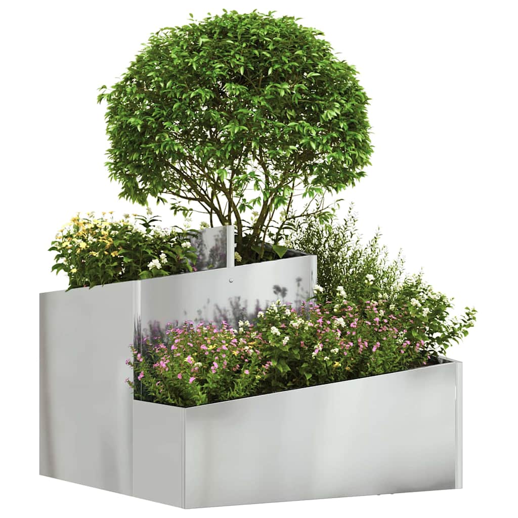 Jardinière étagée en métal 3 niveaux, 60 à 100 cm, 5 coloris