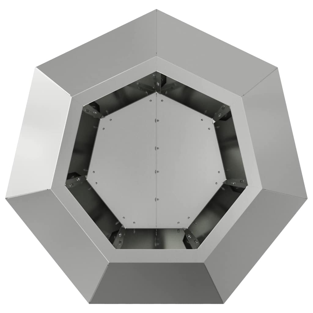 Jardinière d'extérieur en acier 75x75x60 cm design géométrique