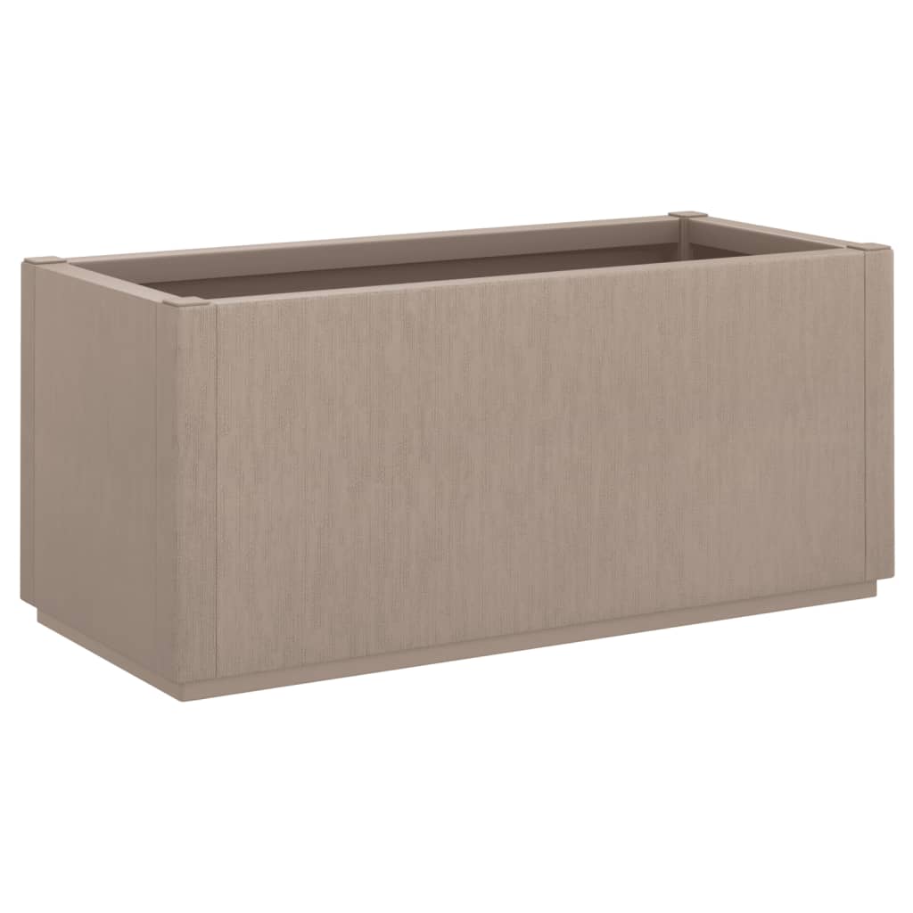 Jardinière d'extérieur blanche 80x36x35 cm — Grand format