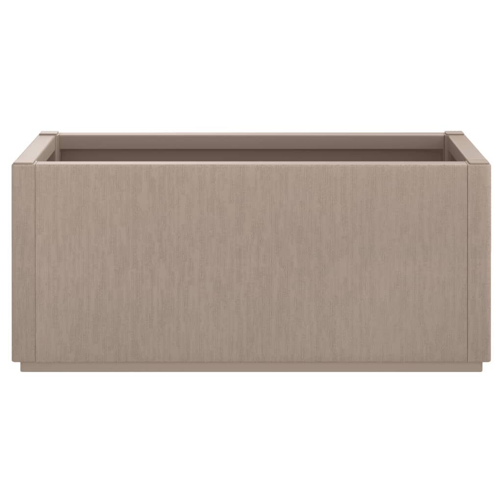 Jardinière d'extérieur blanche 80x36x35 cm — Grand format
