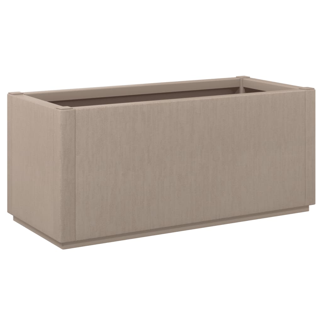 Jardinière d'extérieur blanche 80x36x35 cm — Grand format