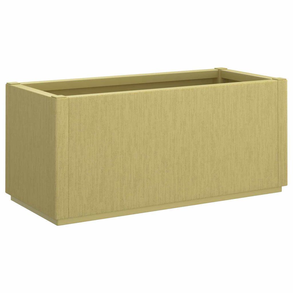 Jardinière d'extérieur rectangulaire 80x36x35 cm vert en PP