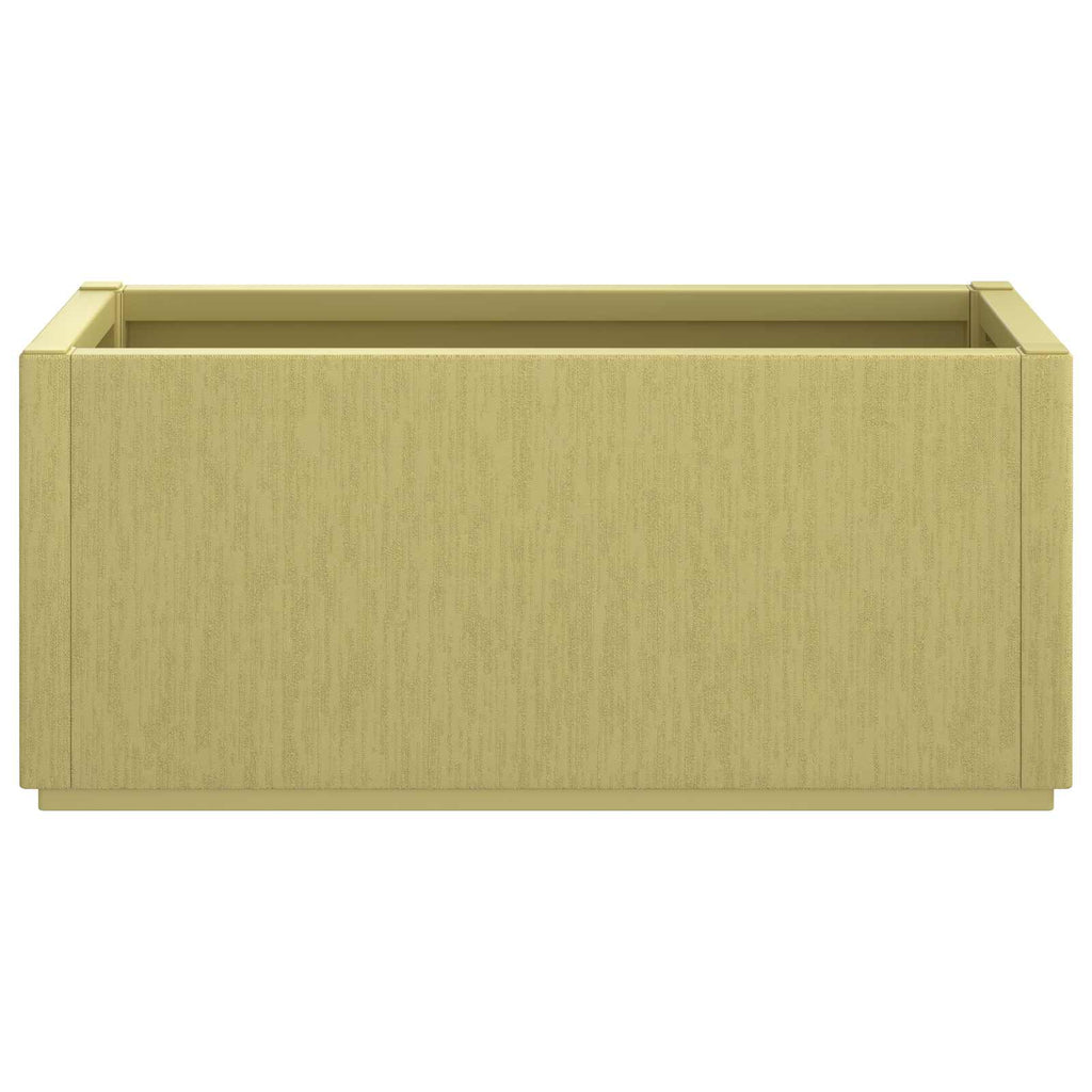 Jardinière d'extérieur rectangulaire 80x36x35 cm vert en PP