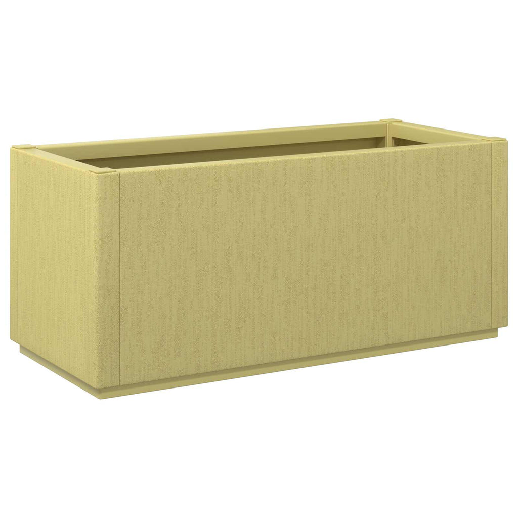 Jardinière d'extérieur rectangulaire 80x36x35 cm vert en PP