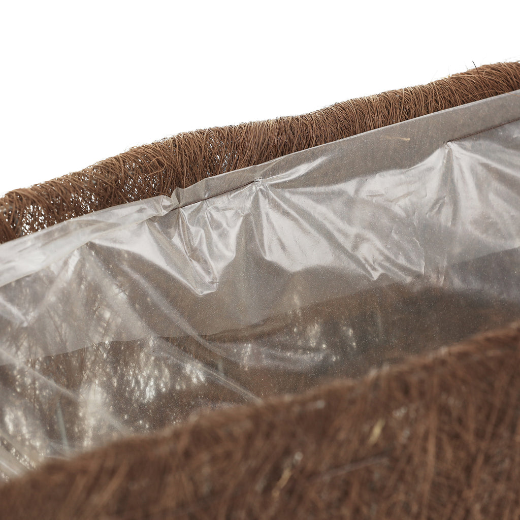 Jardinière en fibre de coco naturelle — lot de 4 balconnières
