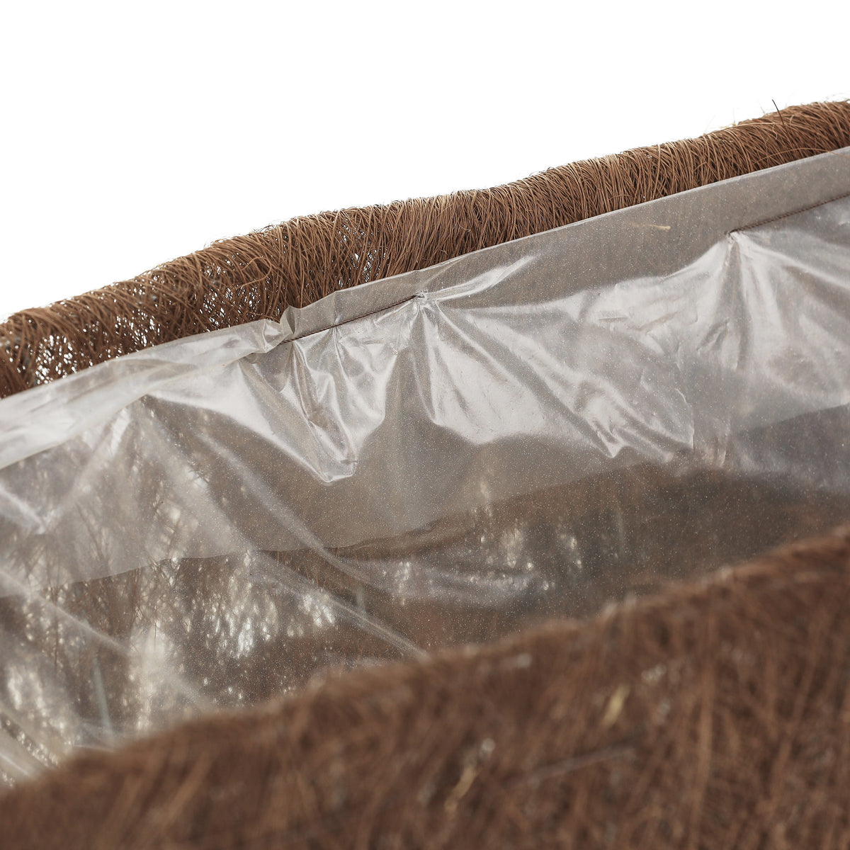 Jardinière en fibre de coco naturelle — lot de 4 balconnières