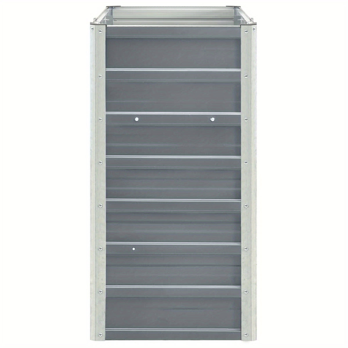 Jardinière potagère haute en acier galvanisé 240 cm gris
