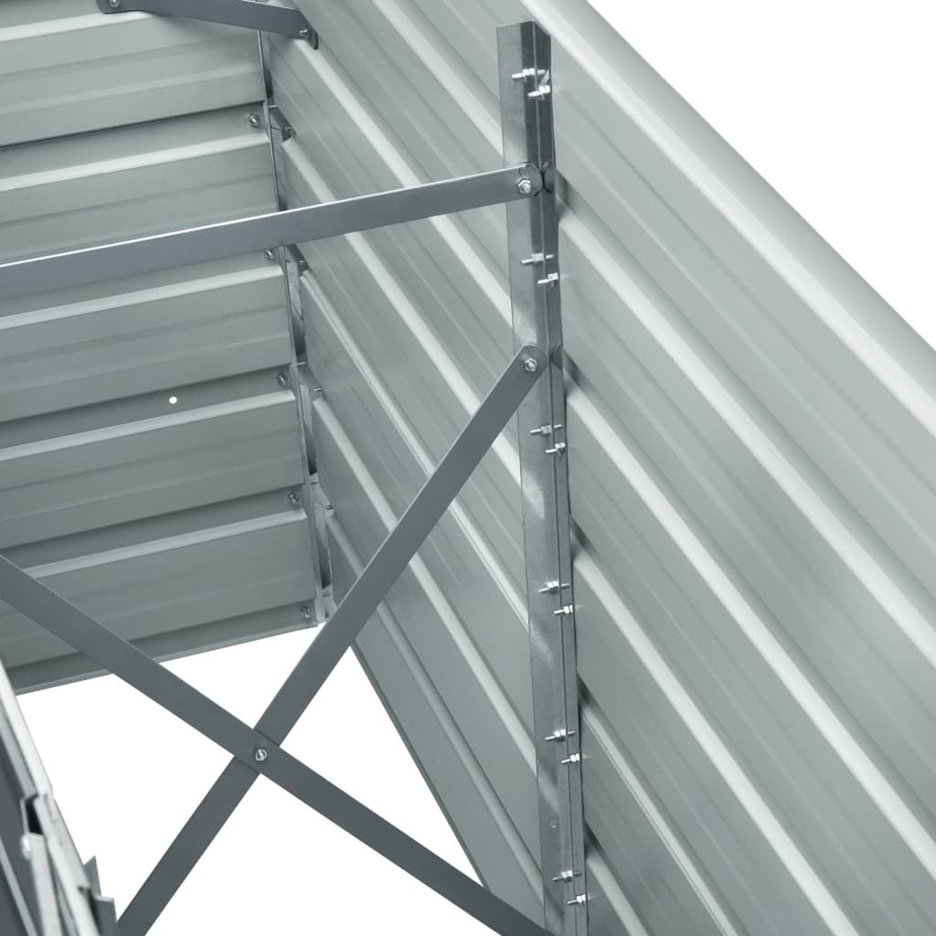 Jardinière potagère haute en acier galvanisé 240 cm gris