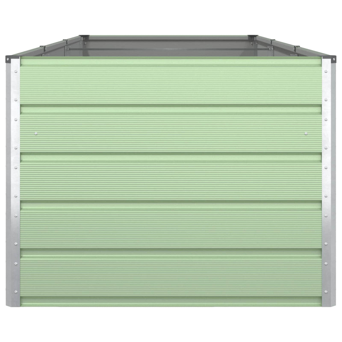 Jardinière haute en acier galvanisé vert clair 290x100x75 cm