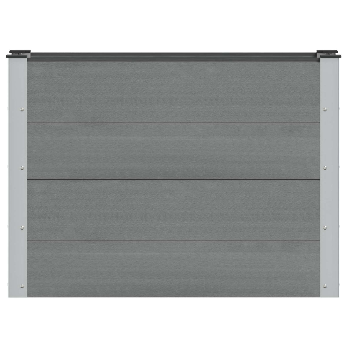 Jardinière haute brise-vue 100x30x72 cm grise effet bois