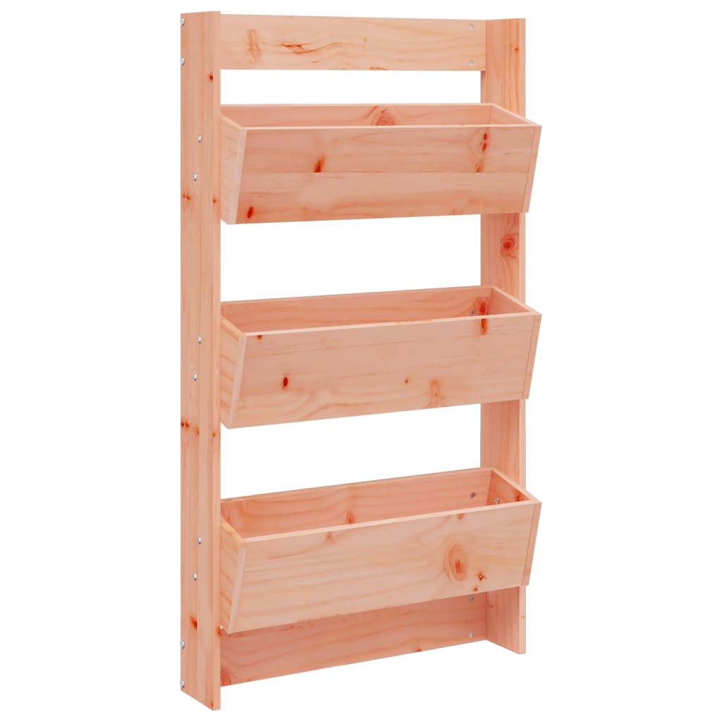 Jardinière murale verticale en bois massif, 3 bacs 60x110 cm