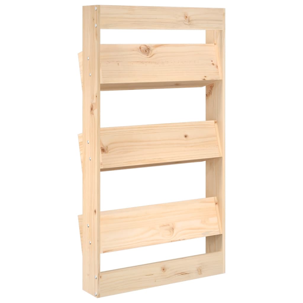Jardinière murale verticale en bois massif, 3 bacs 60x110 cm