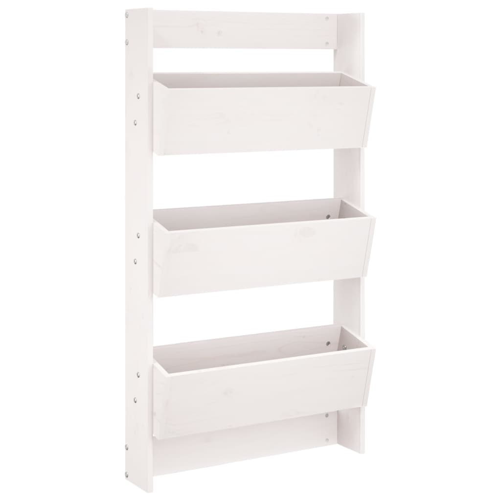 Jardinière murale verticale en bois massif, 3 bacs 60x110 cm