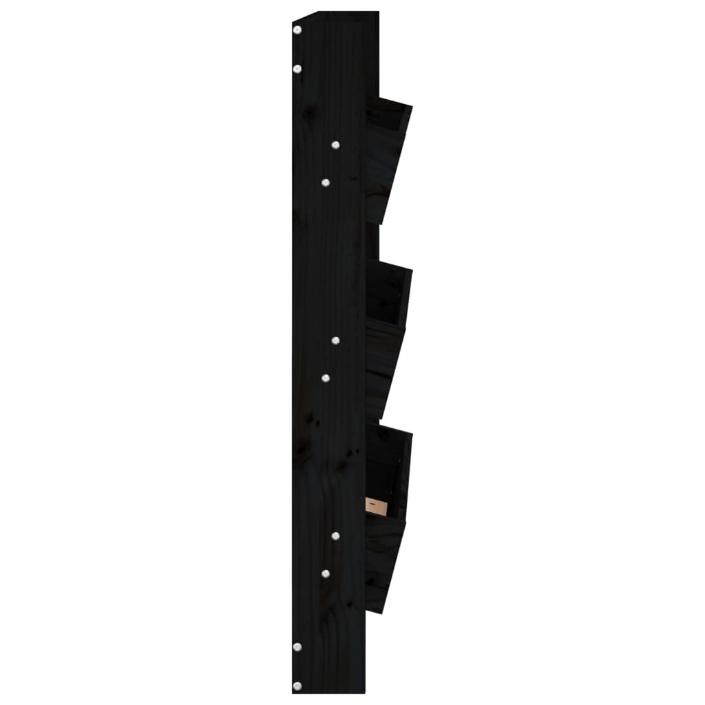 Jardinière murale verticale en bois massif, 3 bacs 60x110 cm