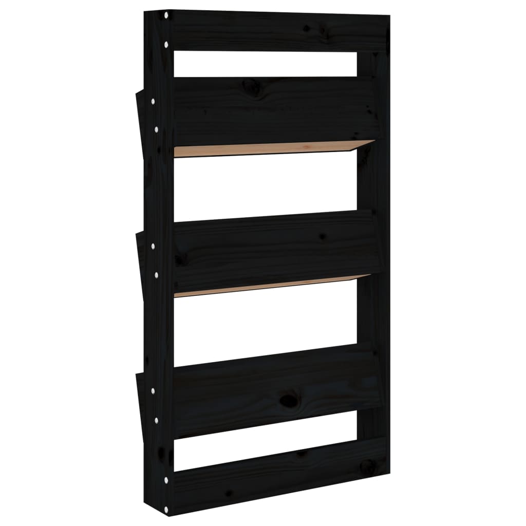 Jardinière murale verticale en bois massif, 3 bacs 60x110 cm