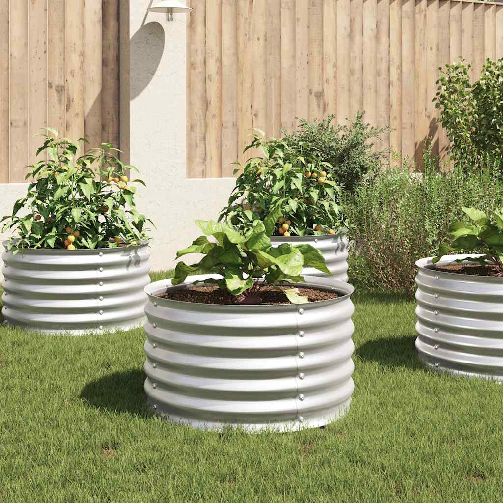 Jardinière potager en acier galvanisé à fond ouvert, 8 tailles