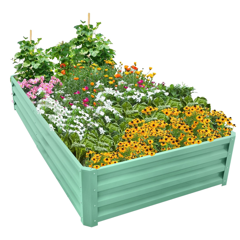Jardinière potager métal 180x90x30 cm — Bac surélevé extérieur