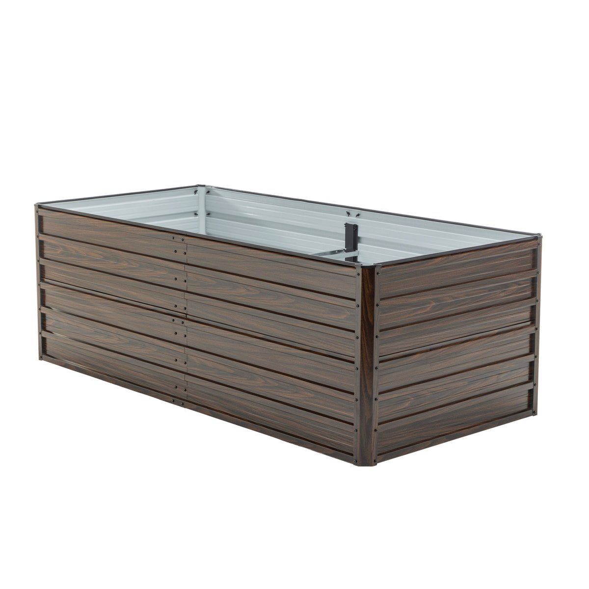 Jardinière potager surélevée 190x90x64 cm en acier anthracite