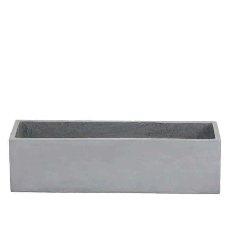 Jardinière rectangulaire en béton pour balcon et terrasse