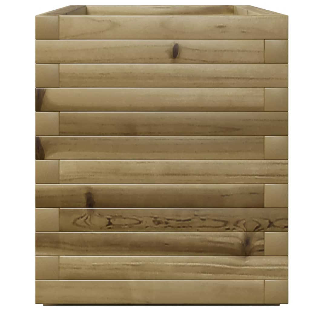 Jardinière rectangulaire en bois de pin 90x40x50 cm extérieur