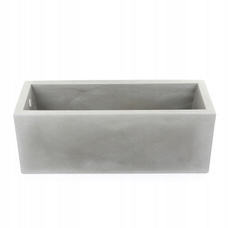 Jardinière rectangulaire XXL 100 cm gris effet béton 73 L