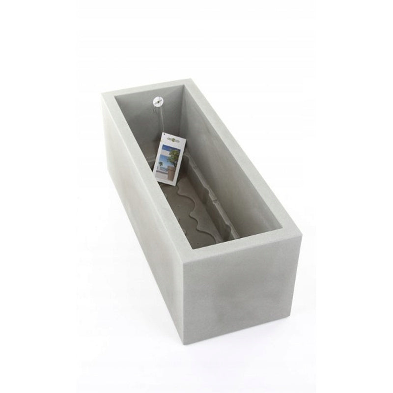 Jardinière rectangulaire XXL 100 cm gris effet béton 73 L