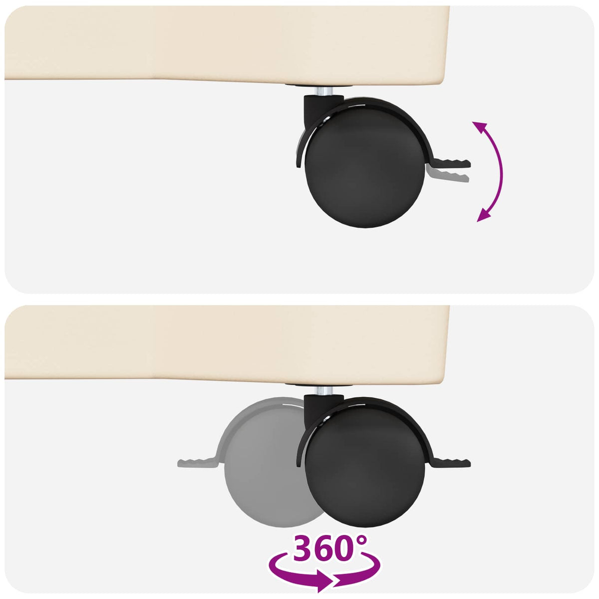 Jardinière à roulettes 79 cm en polypropylène pour balcon