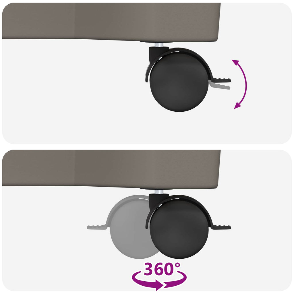 Jardinière à roulettes 79 cm en polypropylène pour balcon