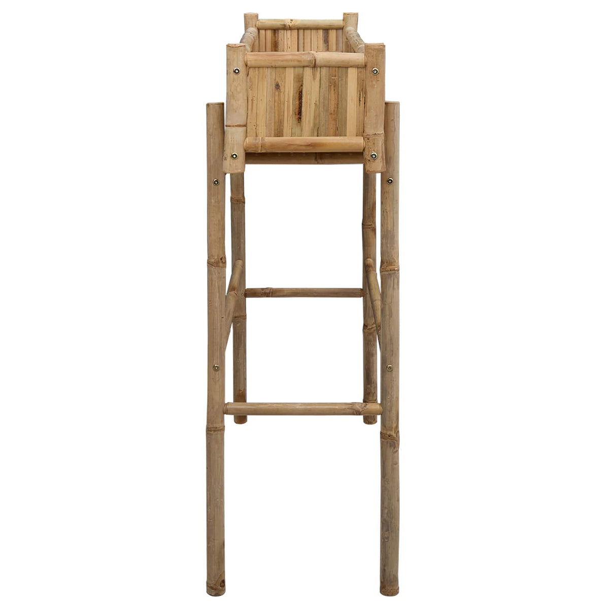 Jardinière sur pied en bambou naturel 100 cm pour balcon