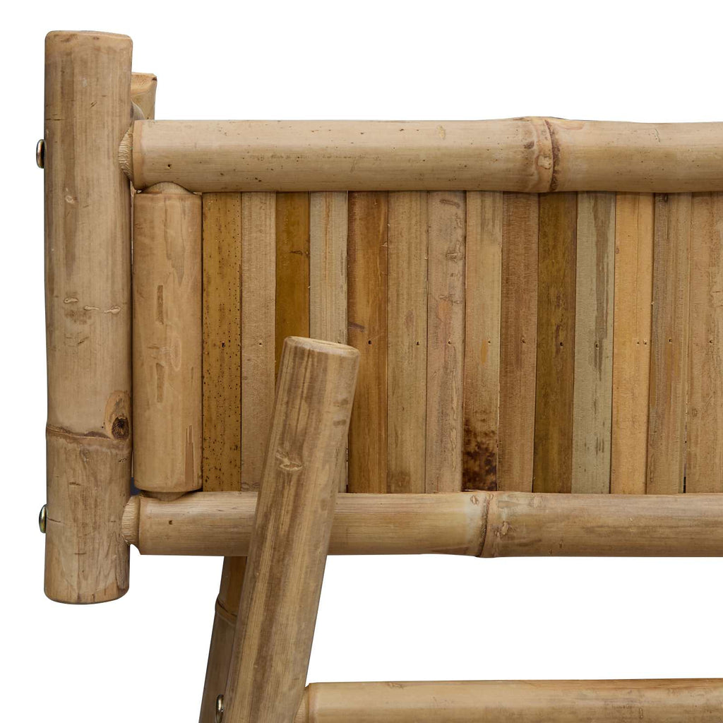 Jardinière sur pied en bambou naturel 100 cm pour balcon