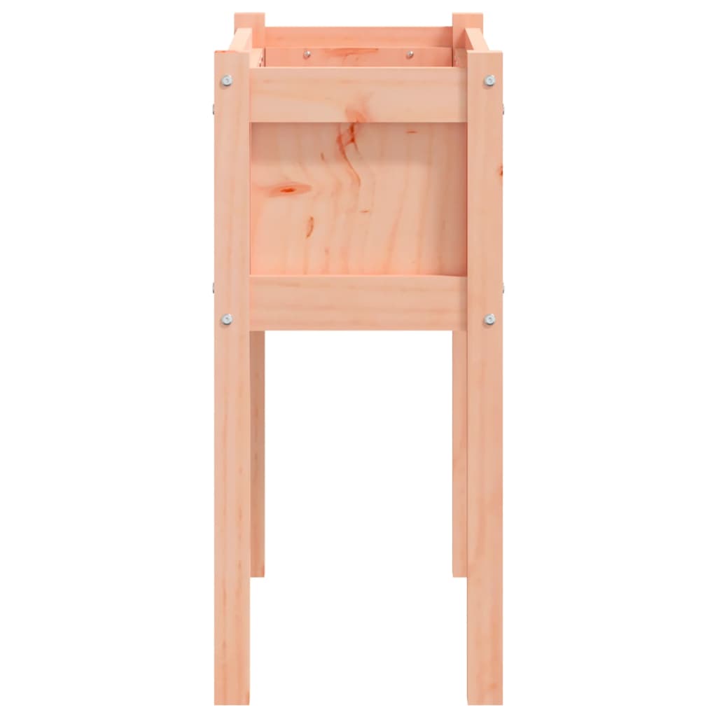 Jardinière sur pied en bois massif pour balcon et terrasse