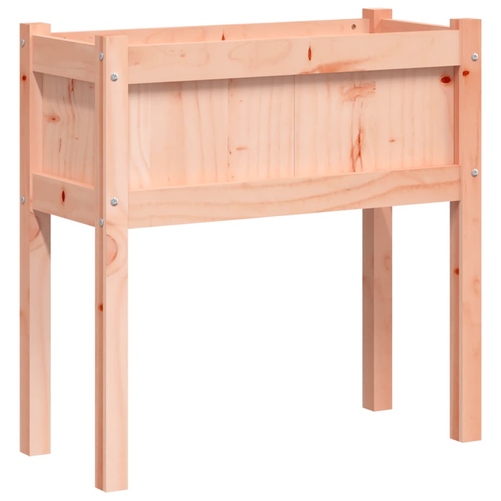 Jardinière sur pied en bois massif pour balcon et terrasse