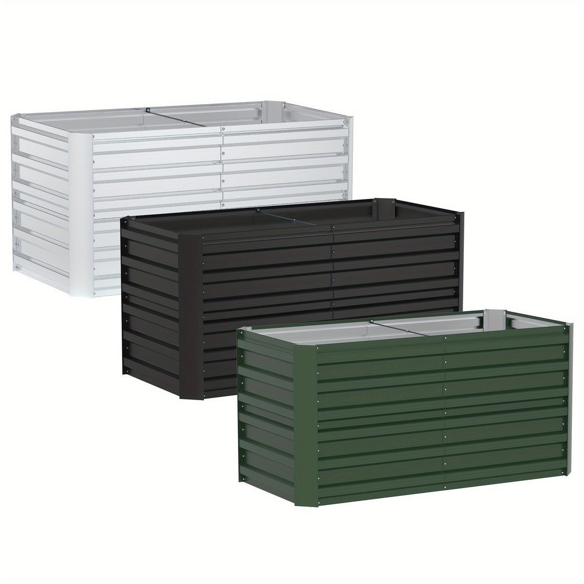 Jardinière surélevée en acier 180, 240 ou 300 cm de long
