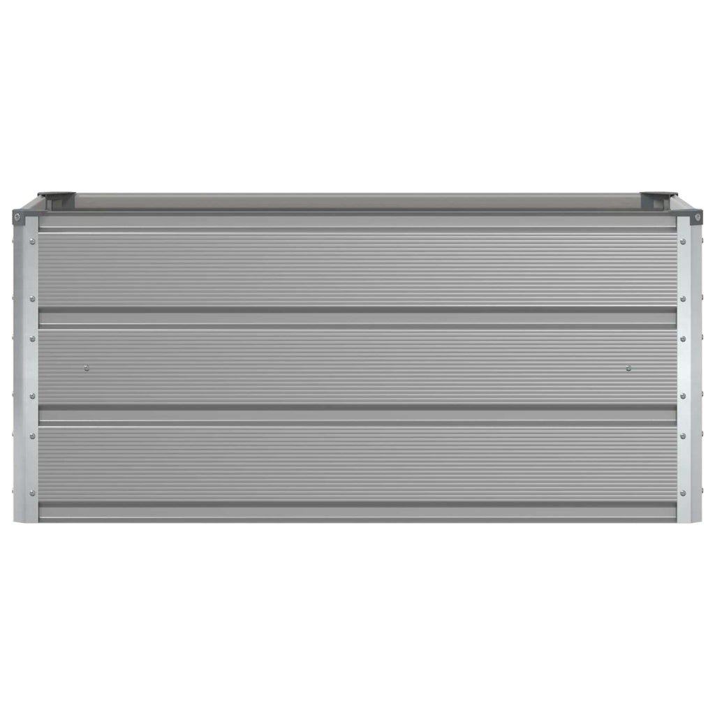 Jardinière surélevée en acier galvanisé gris — 100x50x45 cm