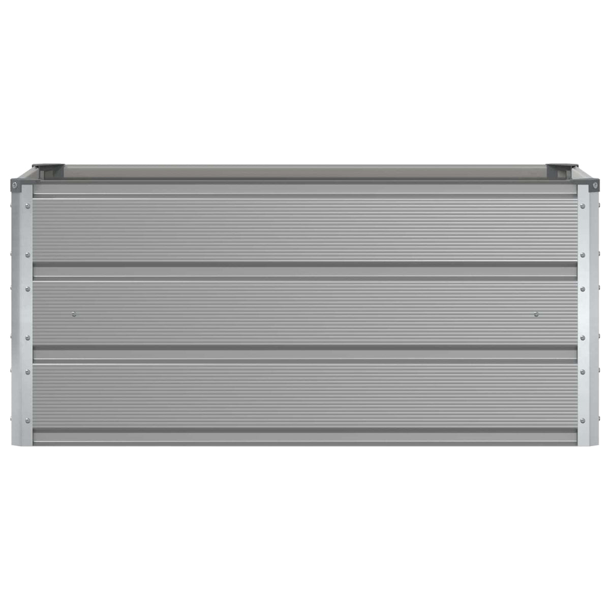 Jardinière surélevée en acier galvanisé gris — 100x50x45 cm