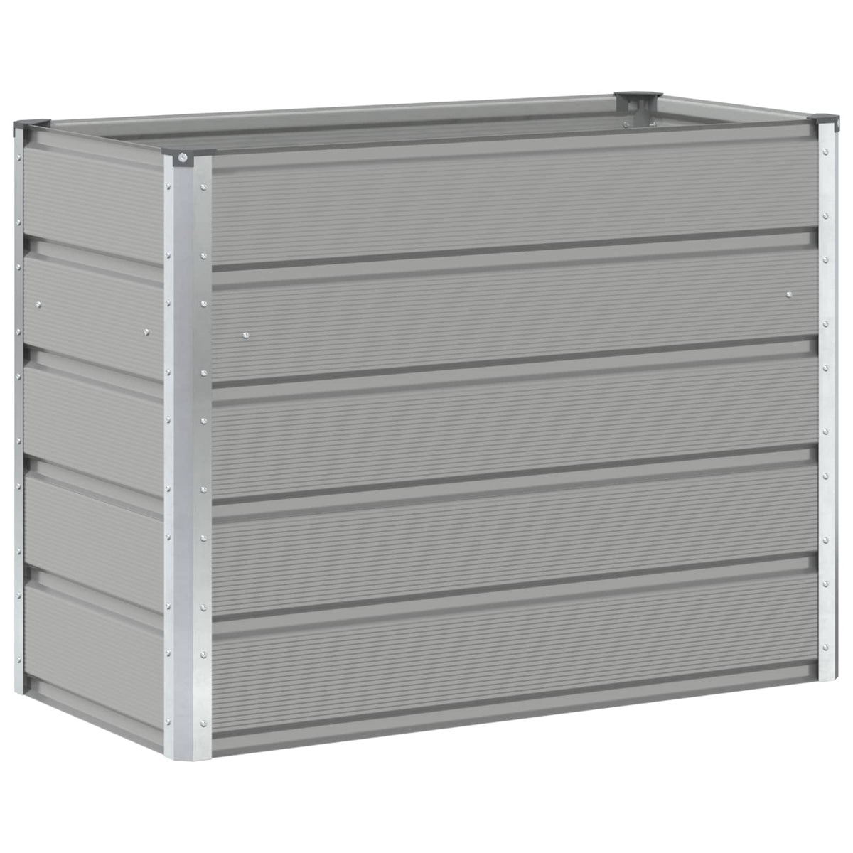 Jardinière surélevée gris clair acier galvanisé 100x50x75 cm